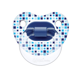 Wee Baby Şeffaf Desenli Damaklı Emzik No:1